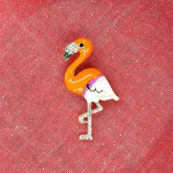 Bijou broche Flamant Rose | Laura Vita Cheap