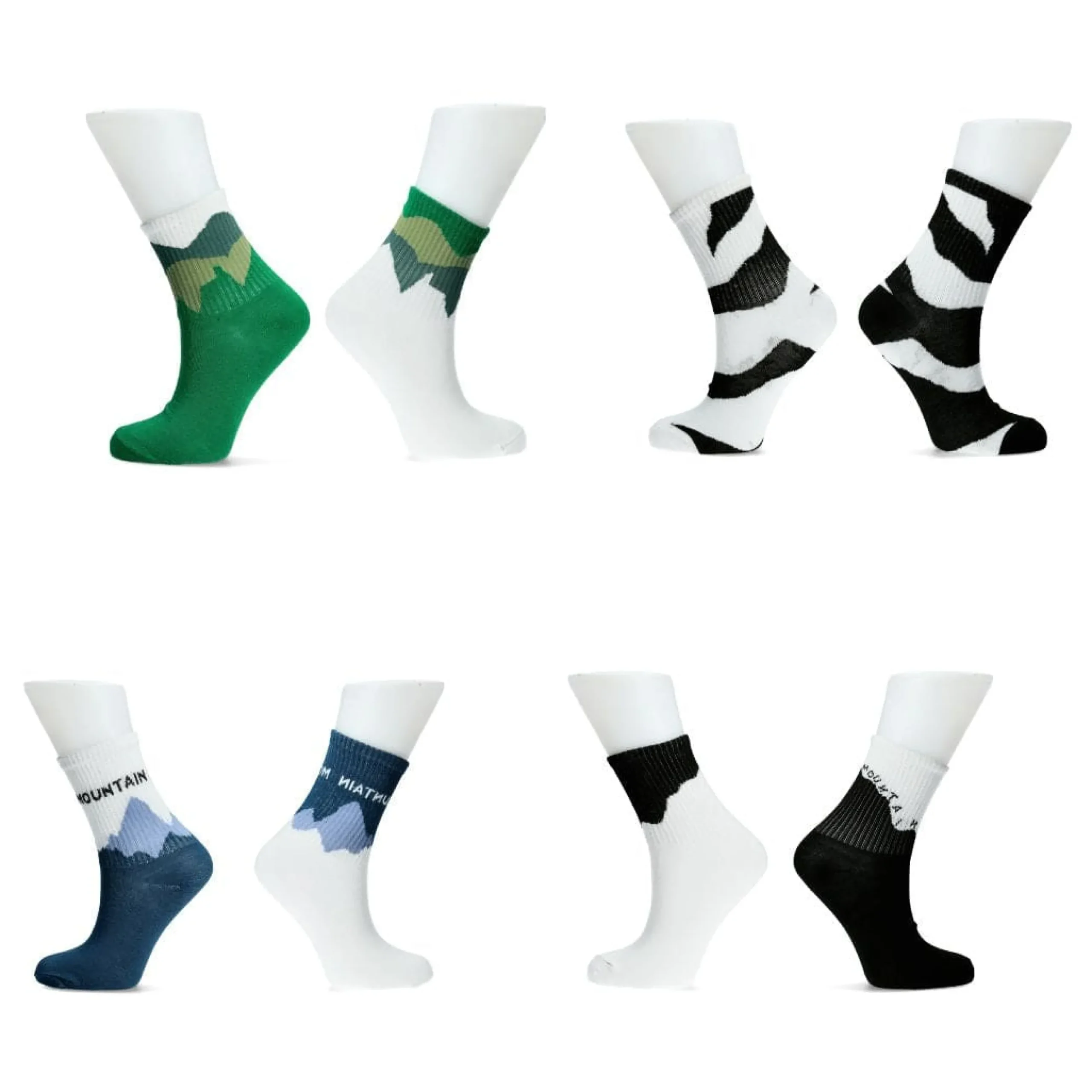 Chaussettes en lot de 4 paires Mountain | Laura Vita Fashion