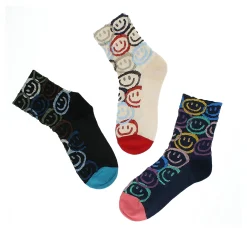 Chaussettes en lot de 3 paires Smiley | Laura Vita Online