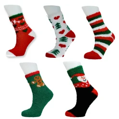 Chaussettes en lot de 5 paires Noël | Laura Vita Shop