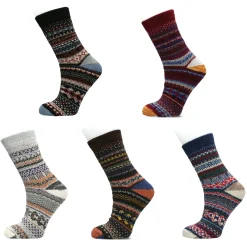 Chaussettes épaisses en lot de 5 paires Stars | Laura Vita Fashion