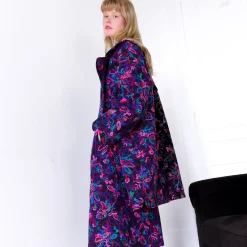 Manteau Atlas Violet Studio | Laura Vita Outlet