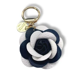 Porte-clés Rose en cuir | Laura Vita Sale