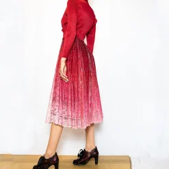 Robe Dundee Rouge dégradé Exclusivité | Laura Vita Discount