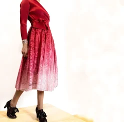 Robe Dundee Rouge dégradé Exclusivité | Laura Vita Discount