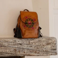 Sac à dos en cuir Dryades | Laura Vita Outlet